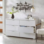 Buylateral Commode à six tiroirs Zuri Blanche