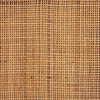 Table de chevet Adelia en rotin naturel et acajou avec 1 tiroir et une étagère - Baxton Studio