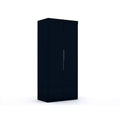 Mulberry 2.0 Sectional Wardrobe Closet Blue - Manhattan Comfort: MDF Composite, Metal Hardware, Includes Anti-Tip Kit