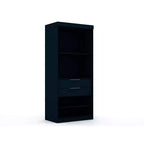 Penderie sectionnelle Mulberry 2.0 bleue - Manhattan Comfort : MDF composite, quincaillerie métallique, kit anti-basculement inclus