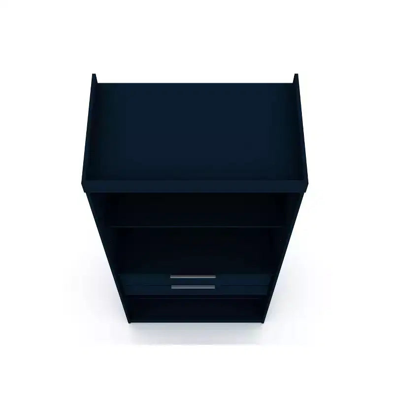 Penderie sectionnelle Mulberry 2.0 bleue - Manhattan Comfort : MDF composite, quincaillerie métallique, kit anti-basculement inclus