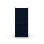 Penderie sectionnelle Mulberry 2.0 bleue - Manhattan Comfort : MDF composite, quincaillerie métallique, kit anti-basculement inclus