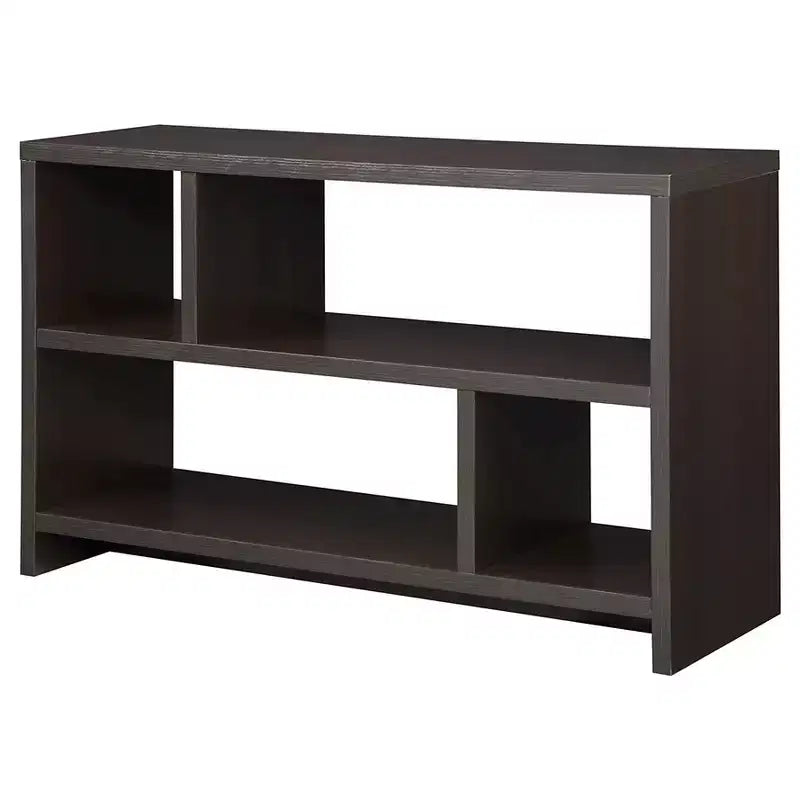 Northfield Console TV Stand for TVs up to 50" with Shelves Espresso - Breighton Home: Mid-Century Modern, MDF, Open Storage
