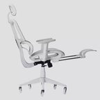 Chaise de jeu Airflex2 Mesh avec repose-pieds blanc - Techni Sport : Inclinaison synchronisée, capacité de 125 kg, design ergonomique