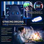 Chaise de gaming GTRACING avec haut-parleurs Bluetooth Fauteuil de bureau à dossier haut en PU noir