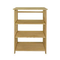 42" 4 Shelf Folding Bookcase Natural - Flora Home: Pine Frame, Lacquered Finish, No Assembly Corner Shelves