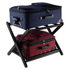 Porte-bagages Reese avec étagère marron foncé expresso - Winsome : Bois robuste, aucun assemblage requis, essentiel pour chambre d'amis