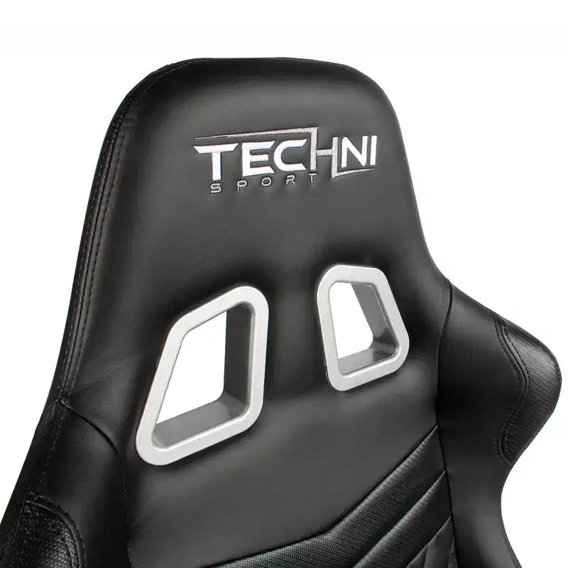 Ts-5100 Chaise de jeu vidéo ergonomique à dossier haut style course - Techni Sport : Pivotante, réglable