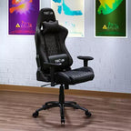 Ts-5100 Chaise de jeu vidéo ergonomique à dossier haut style course - Techni Sport : Pivotante, réglable