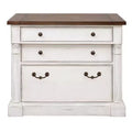 Durham File Cabinet White - Martin Furniture: Wood Lateral Storage, 3 Drawers, No Assembly Required