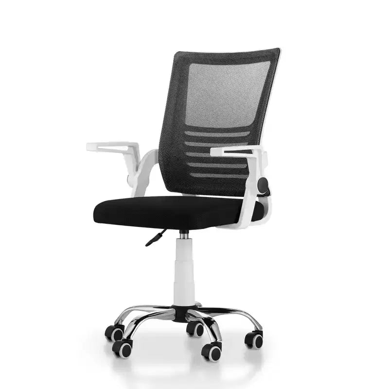 Chaise de bureau en maille rembourrée Erwin blanche - miBasics