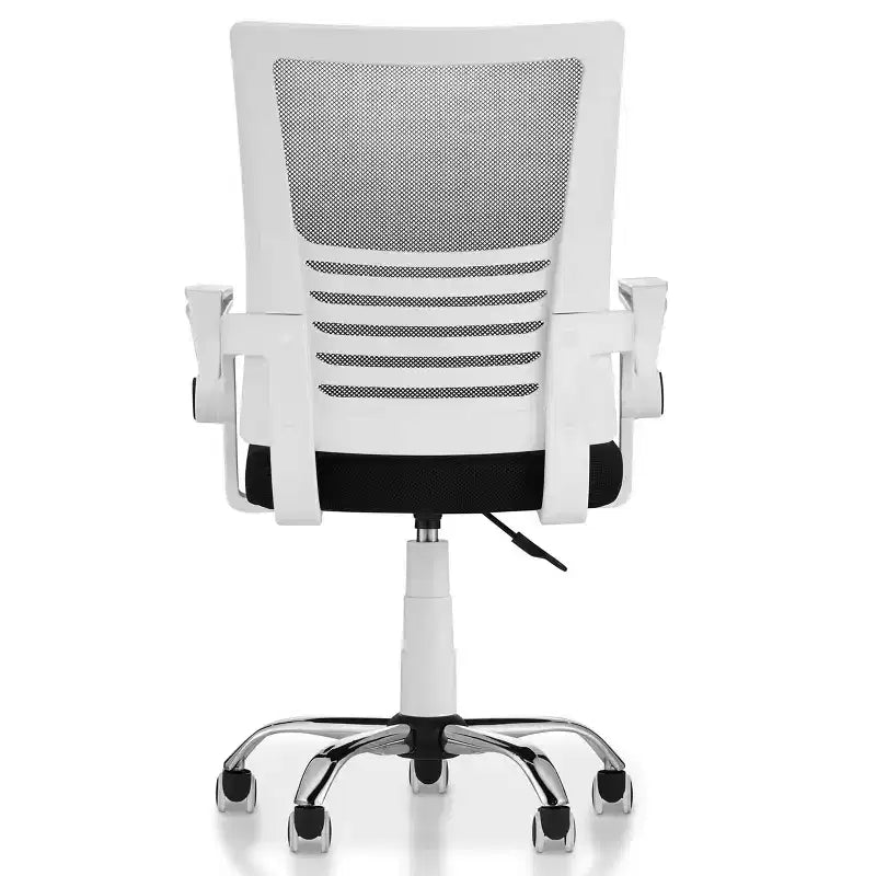 Chaise de bureau en maille rembourrée Erwin blanche - miBasics