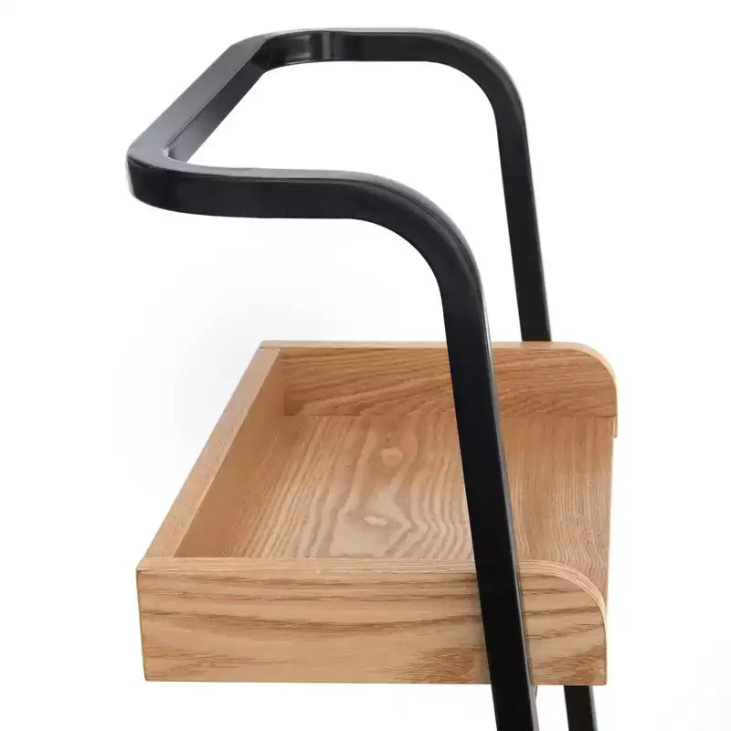Lifestorey Étagère échelle à 5 niveaux Estanier 73 po Naturel/Noir