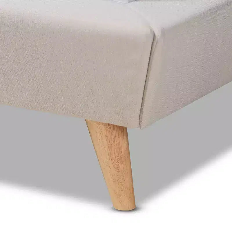 Lit plateforme King Naya beige - Baxton Studio