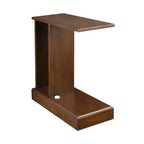 Monroe C Table with Concealed Drawer: Secure Storage, Side Shelf - Flora Home