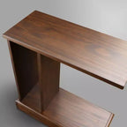 Table d'appoint Monroe avec tiroir dissimulé : Rangement sécurisé, étagère latérale - Flora Home