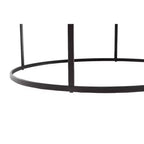 Table basse ronde en métal Robertson, finition marron foncé - Boraam