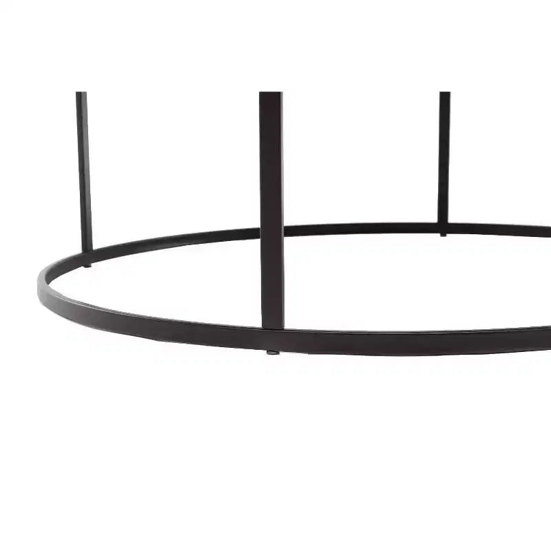 Table basse ronde en métal Robertson, finition marron foncé - Boraam