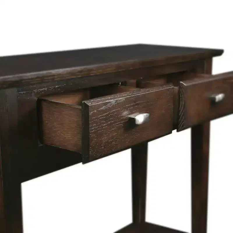 Leick Home Favorite Finds Table Console/Canapé Chêne Chocolat - Leick Home: Espace: Serviettes de Table en Tissu Polyester 20x20 Pouces, Lavables en Machine