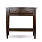 Leick Home Favorite Finds Table Console/Canapé Chêne Chocolat - Leick Home: Espace: Serviettes de Table en Tissu Polyester 20x20 Pouces, Lavables en Machine