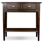 Leick Home Favorite Finds Table Console/Canapé Chêne Chocolat - Leick Home: Espace: Serviettes de Table en Tissu Polyester 20x20 Pouces, Lavables en Machine