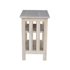 Meuble d'imprimante inachevé International Concepts Mission : Meuble de bureau en bois dur, chariot de 61 cm de haut