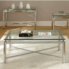 Table basse Nova chrome et verre - Steve Silver