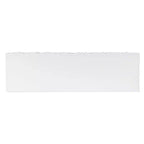 Console glamour géométrique de 55,5 po à 2 tiroirs avec poignées dorées, blanc éclatant - Linon : Rangement étroit pour entrée, design moderne