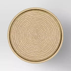 Tables d'appoint Manila - Threshold™ : Métal doré, sculpté à la main, aucun assemblage requis