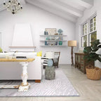 Table d'appoint hexagonale en bois et coquillage - Olivia & May : Style bohème Capiz, aucun assemblage requis