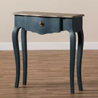 Table console Mazarine Classic and Provincial Spruce Finished Bleue - Baxton Studio : Design mince et élégant, idéal pour les petits espaces