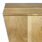 WyndenHall Gladstone Table d'appoint naturelle : Table d'appoint moderne en bois de manguier, résistante aux rayures, capacité de 22,7 kg
