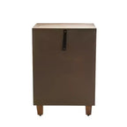 Cabinet à 3 tiroirs Sawyer marron - Adore Decor : Style bohème, placage en bois, mobilier de salon