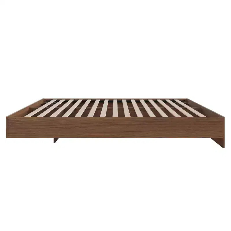 Lit plateforme Queen Alibi Noyer - Nexera