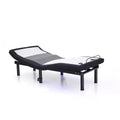 Furniture of America Twin XL Harmony Adjustable Lumbar Bed Frame: 1 Year Warranty, 14" Height, Steel Frame, Polyester Cover