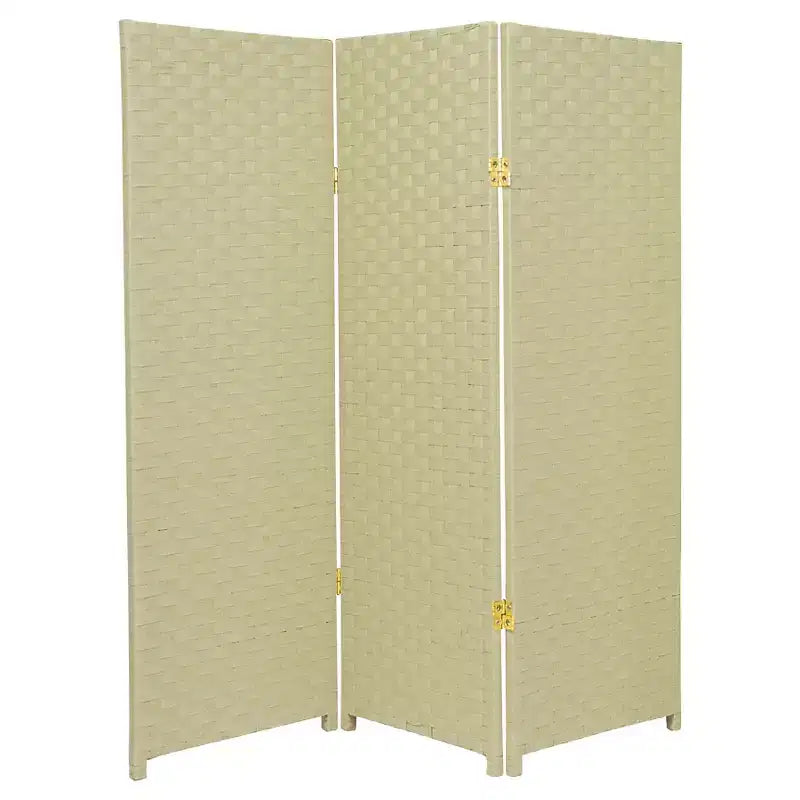Paravent en fibres tissées de 1,22 m (3 panneaux) - Oriental Furniture
