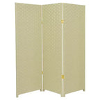 Paravent en fibres tissées de 1,22 m (3 panneaux) - Oriental Furniture