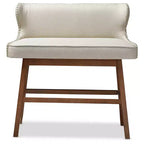 Banquette de bar rembourrée en tissu touffeté de style moderne et contemporain Gradisca - Baxton Studio