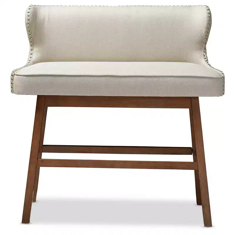 Banquette de bar rembourrée en tissu touffeté de style moderne et contemporain Gradisca - Baxton Studio