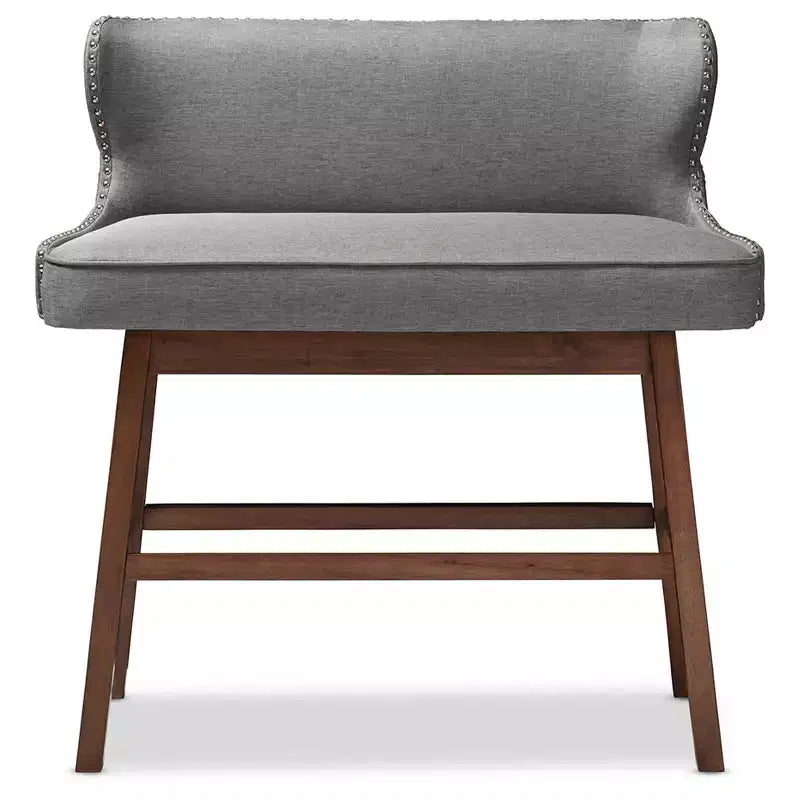 Banquette de bar rembourrée en tissu touffeté de style moderne et contemporain Gradisca - Baxton Studio
