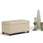 Banc de rangement ottoman Megan 34 - Wyndenhall