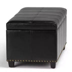 Banc de rangement ottoman Megan 34 - Wyndenhall