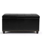 Banc de rangement ottoman Megan 34 - Wyndenhall