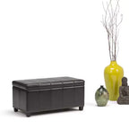 Banc de rangement ottoman Megan 34 - Wyndenhall