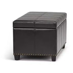 Banc de rangement ottoman Megan 34 - Wyndenhall