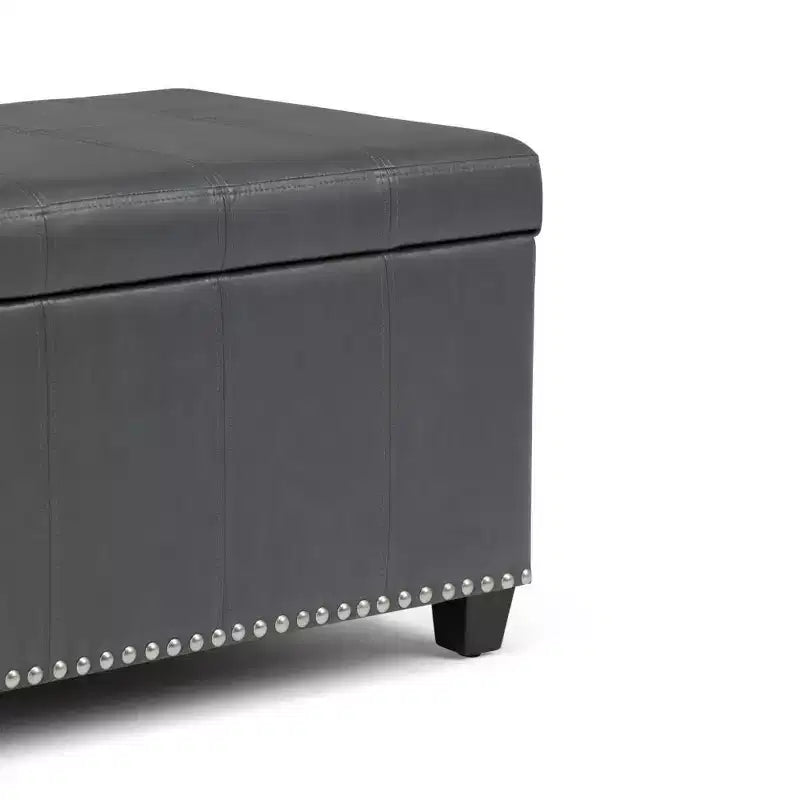 Banc de rangement ottoman Megan 34 - Wyndenhall