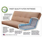Futon Matelas Ressorts Entiers Geneva – Double Confort