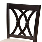 2 chaises de bar hauteur comptoir en bois fini Reneau - Baxton Studio