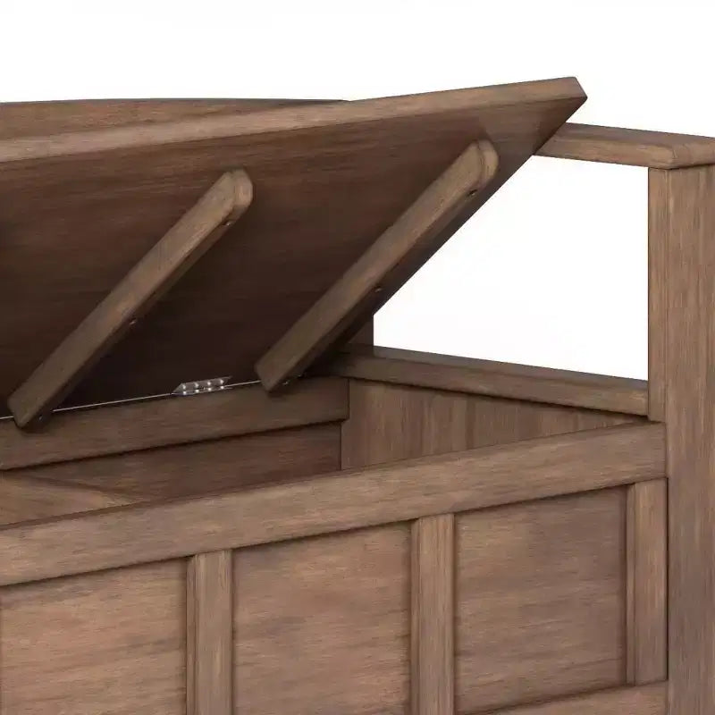 Banc de rangement en bois massif 48 Chandler - Wyndenhall
