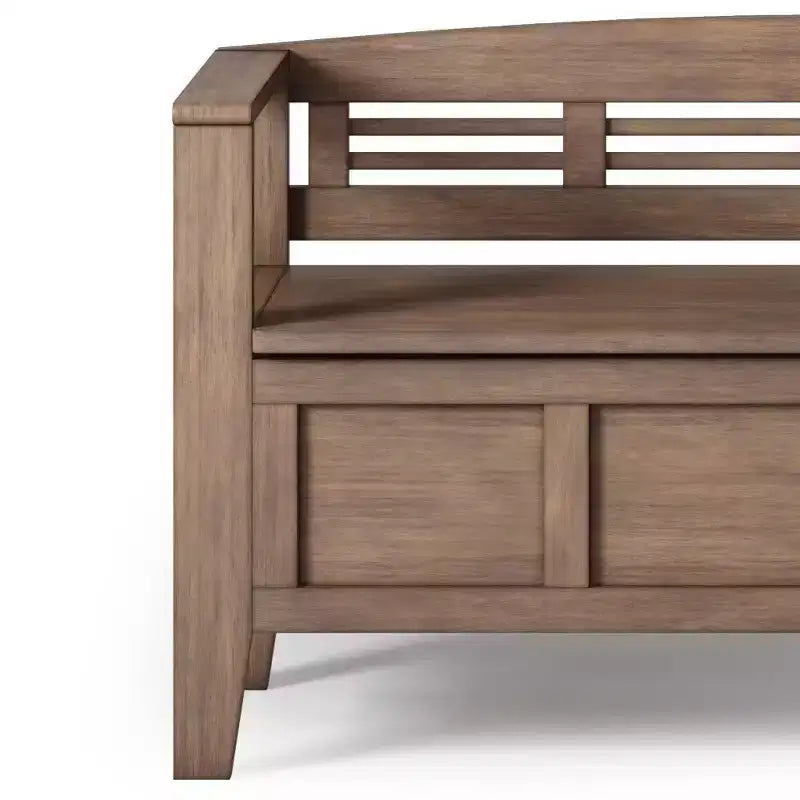Banc de rangement en bois massif 48 Chandler - Wyndenhall